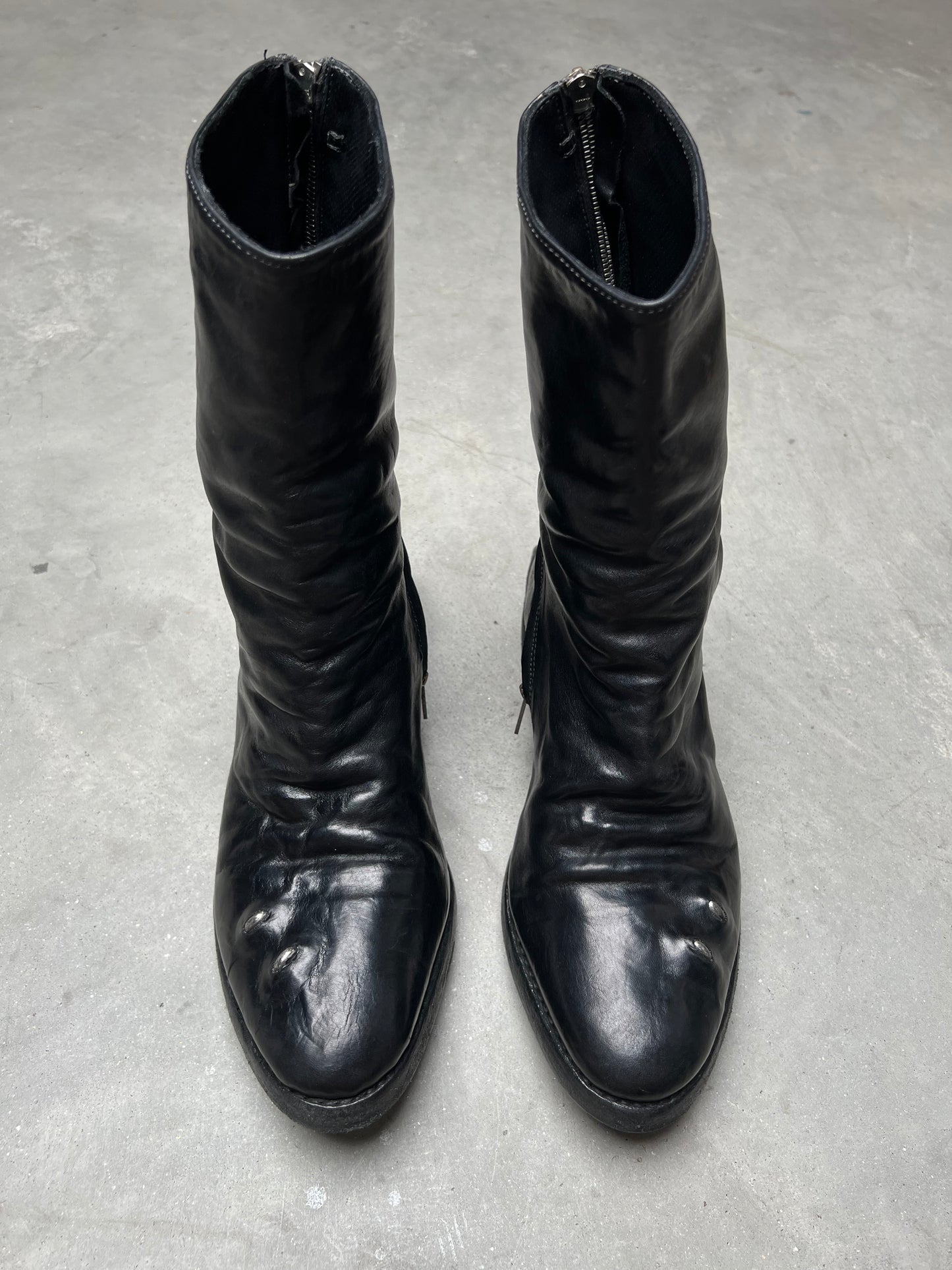 Carol Christian Poell Tornado Zip U-Sole Prosthetic Boots AM/2693P-IN CORS-PTC/010