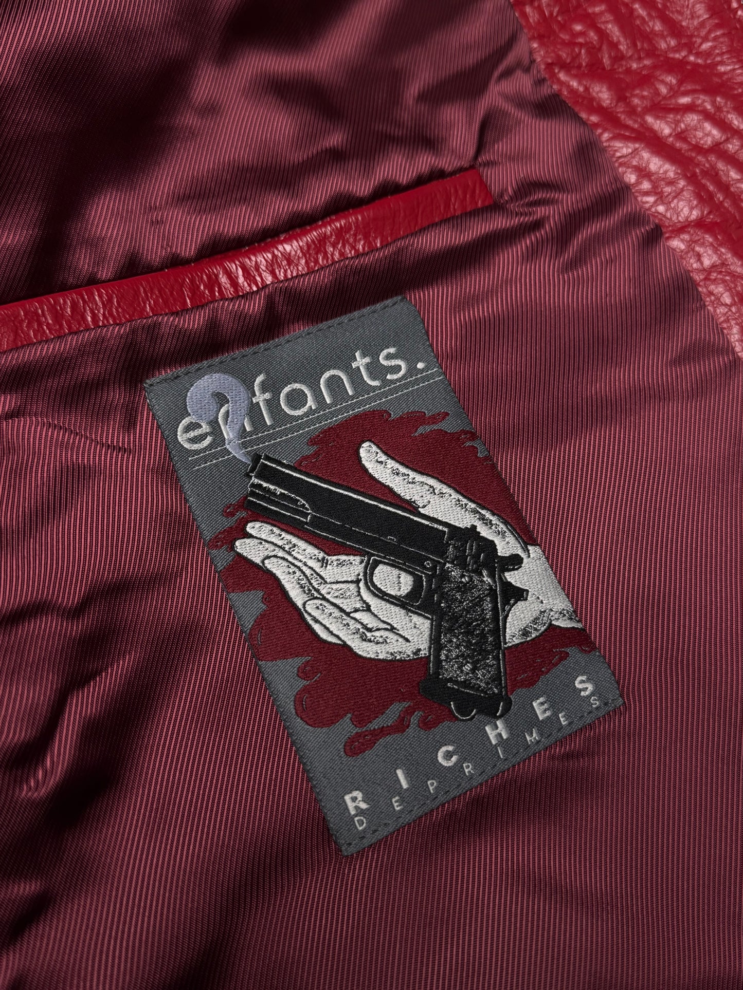 Enfants Riches Déprimés The Bully Leather Jacket Red