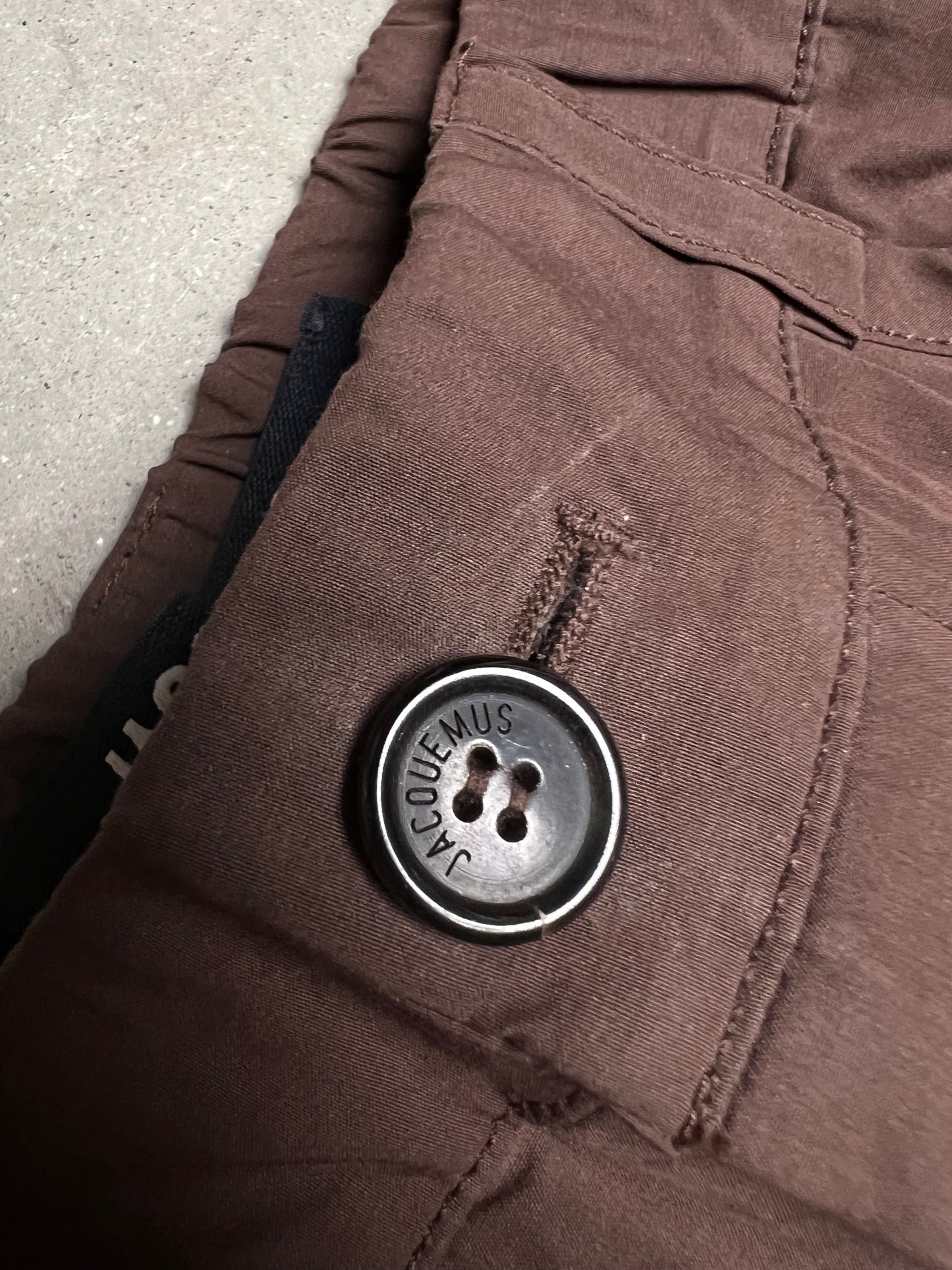 Jacquemus Le Cargo Marrone Cargo Trousers Brown