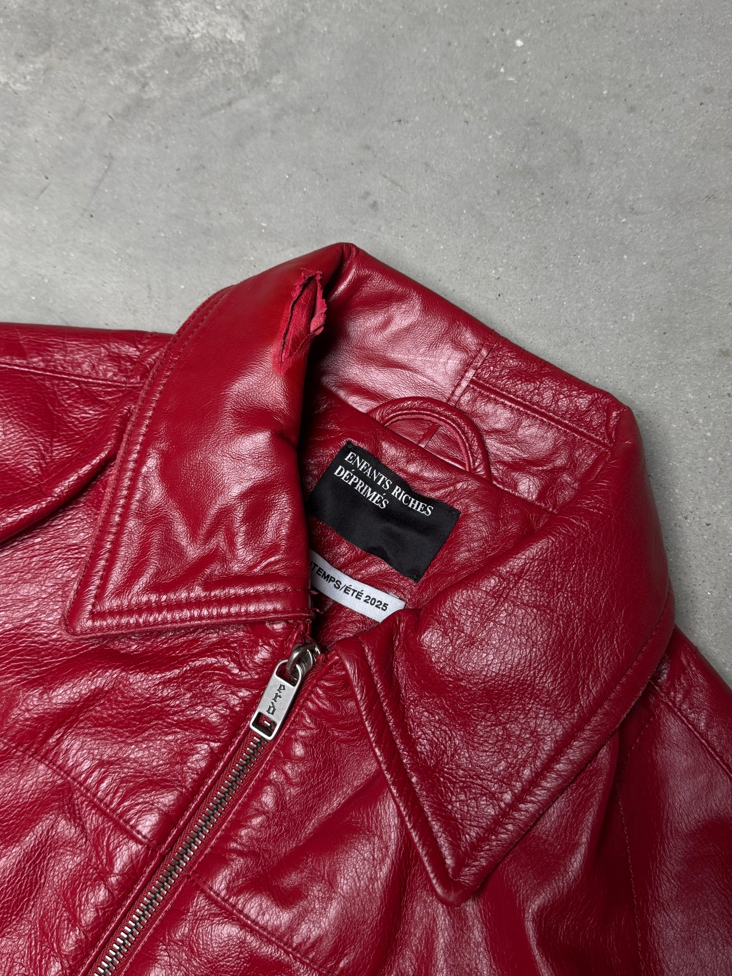 Enfants Riches Déprimés The Bully Leather Jacket Red
