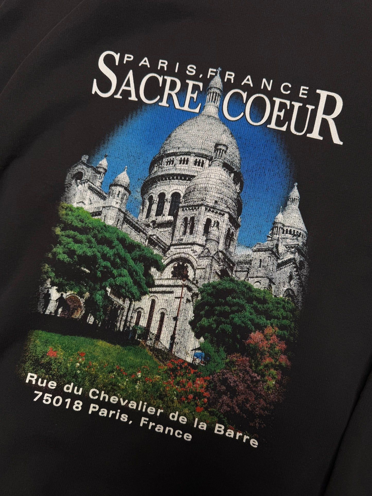 Balenciaga Sacré Coeur Notre Dame Oversized Distressed Hoodie