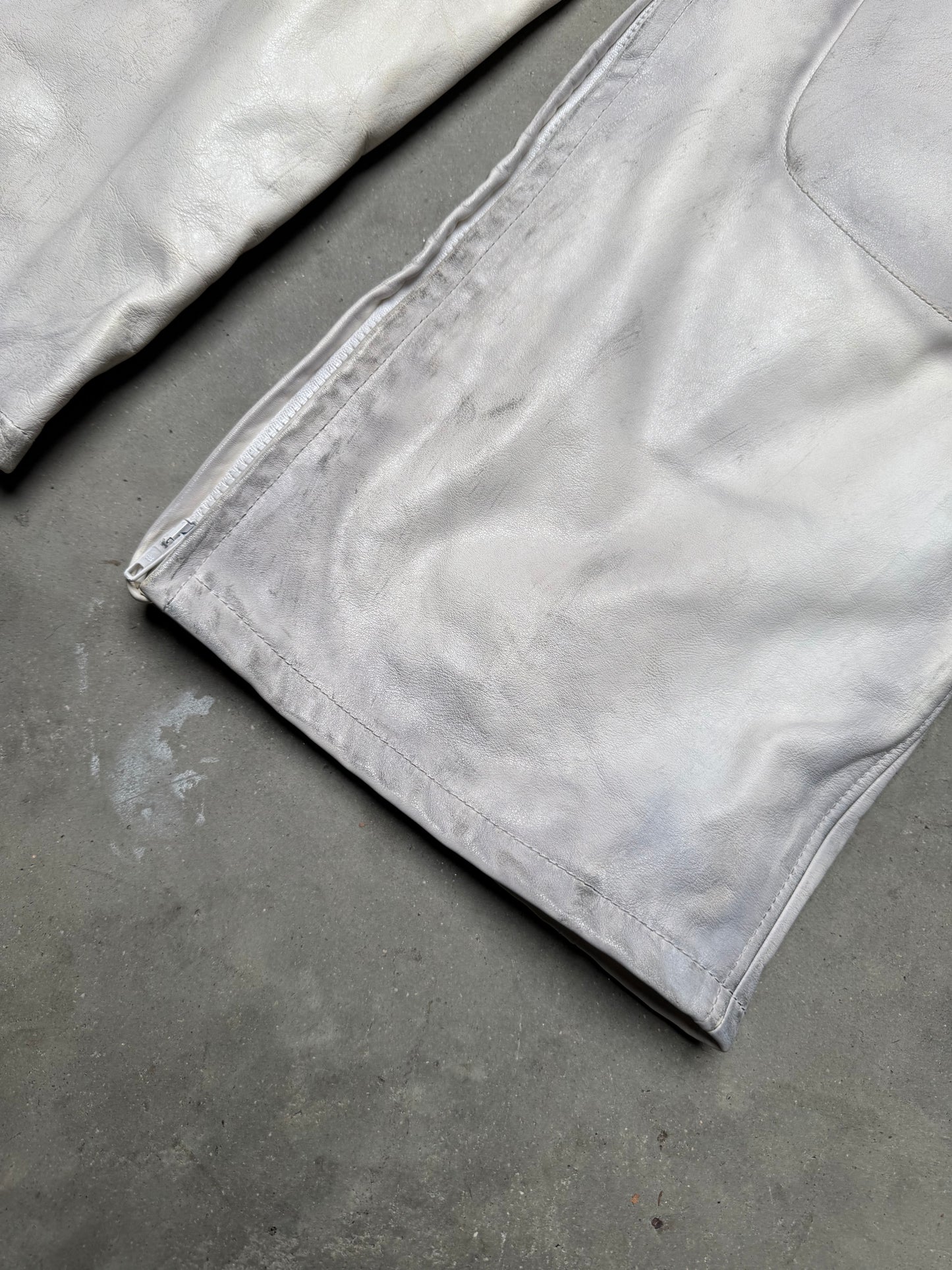 Balenciaga Summer 23 Mudshow Biker Leather Pants