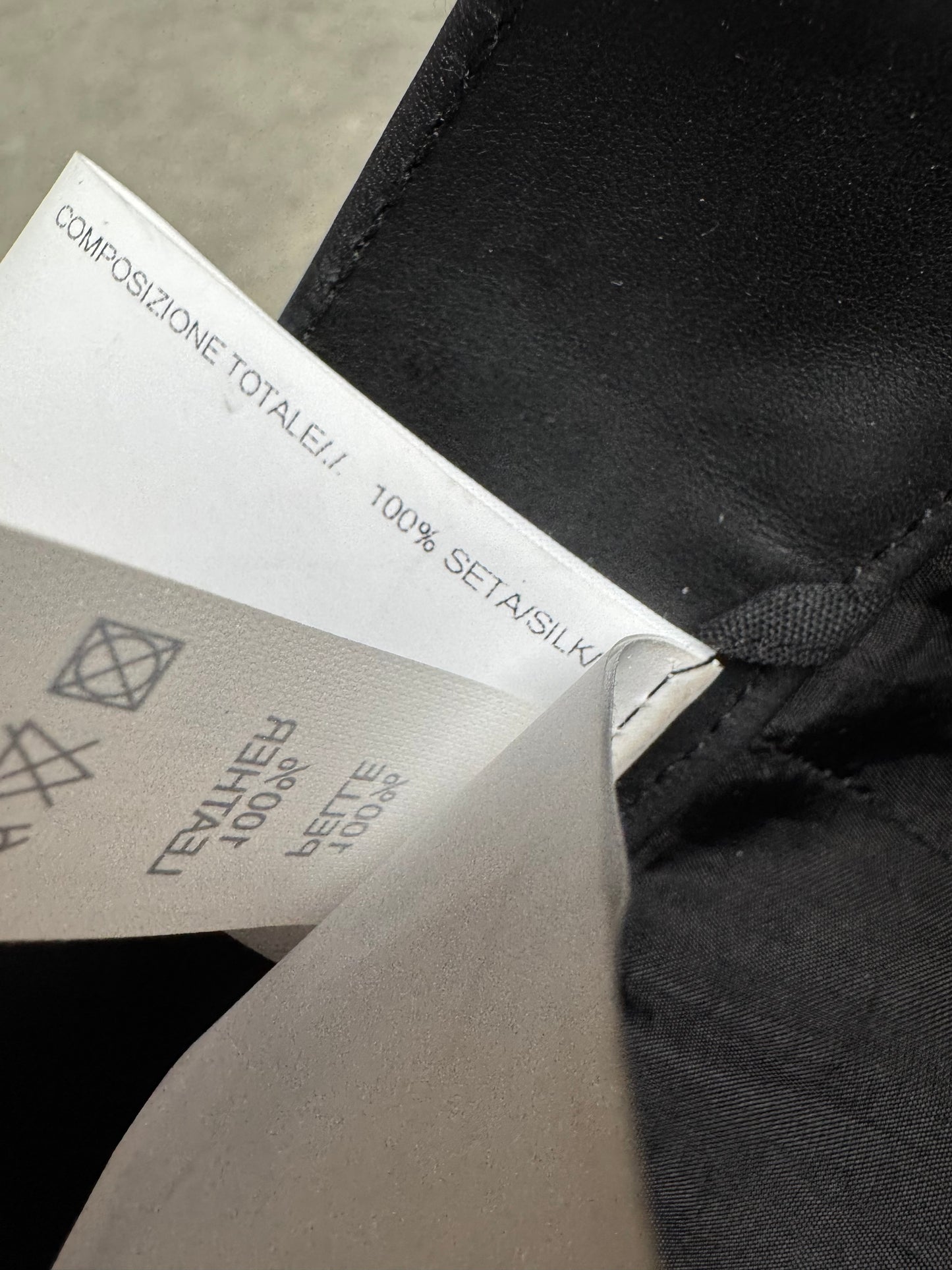 Rick Owens 1 OF 1 SAMPLE SS24 LIDO Stefan Leather Cargo Pants Black