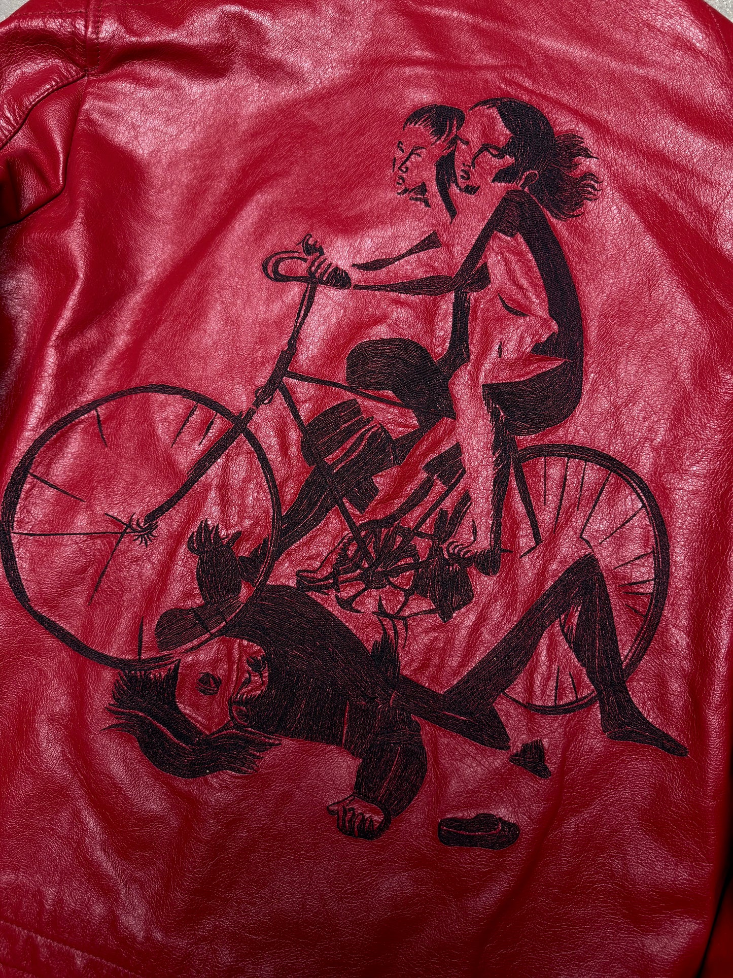 Enfants Riches Déprimés The Bully Leather Jacket Red