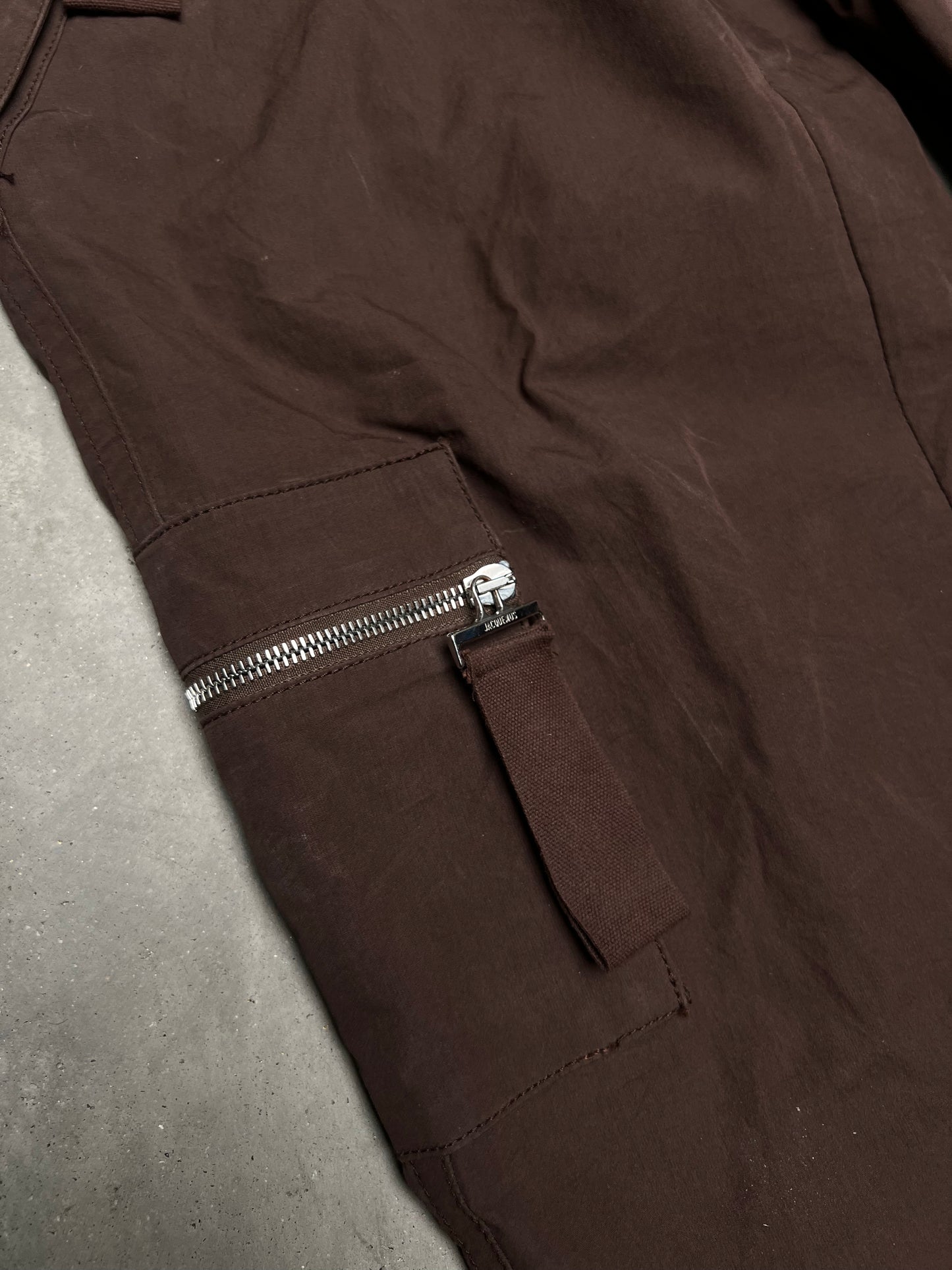 Jacquemus Le Cargo Marrone Cargo Trousers Brown