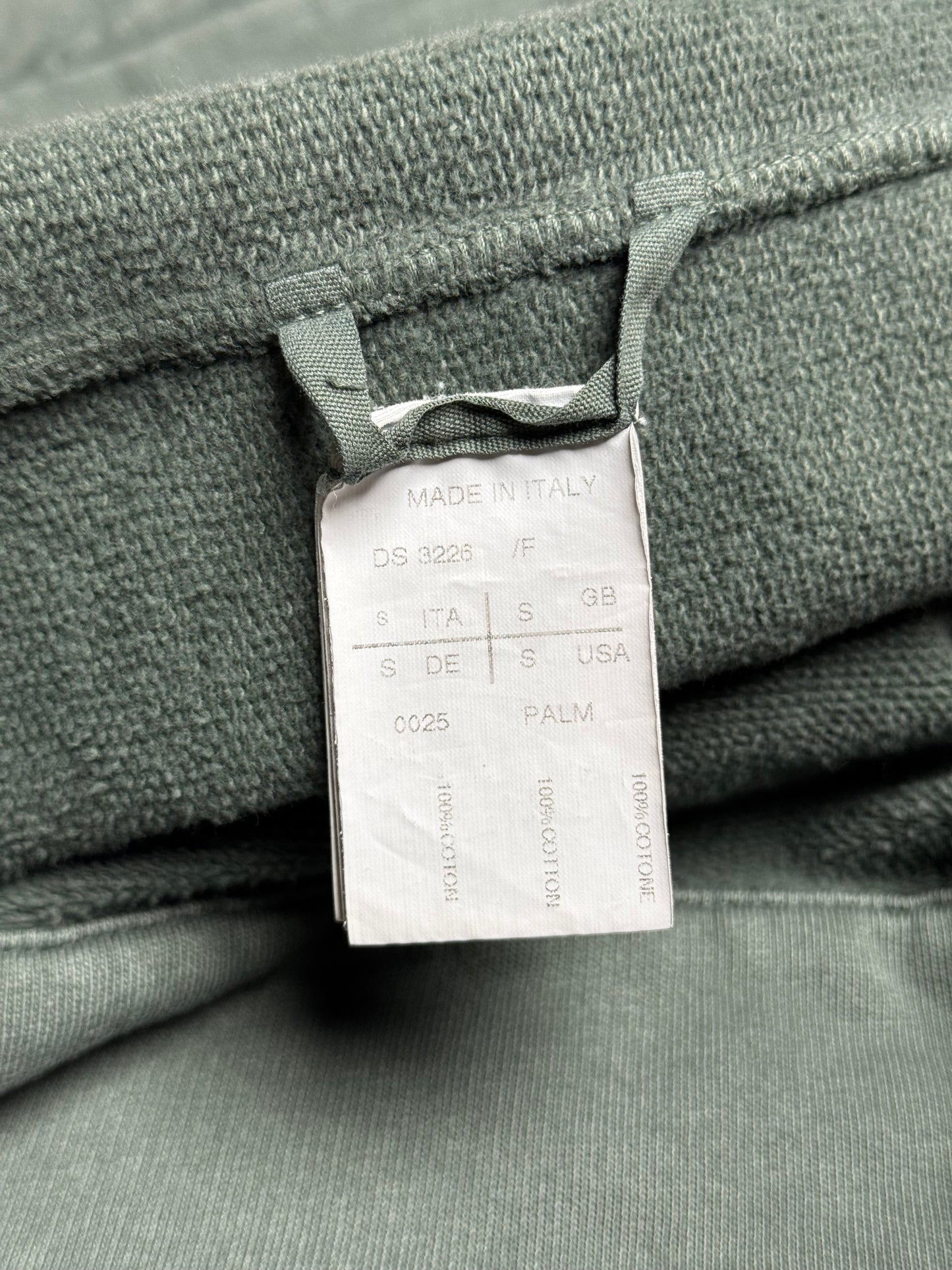 Rick Owens DRKSHDW Asymmetric Zip Up Hoodie Green