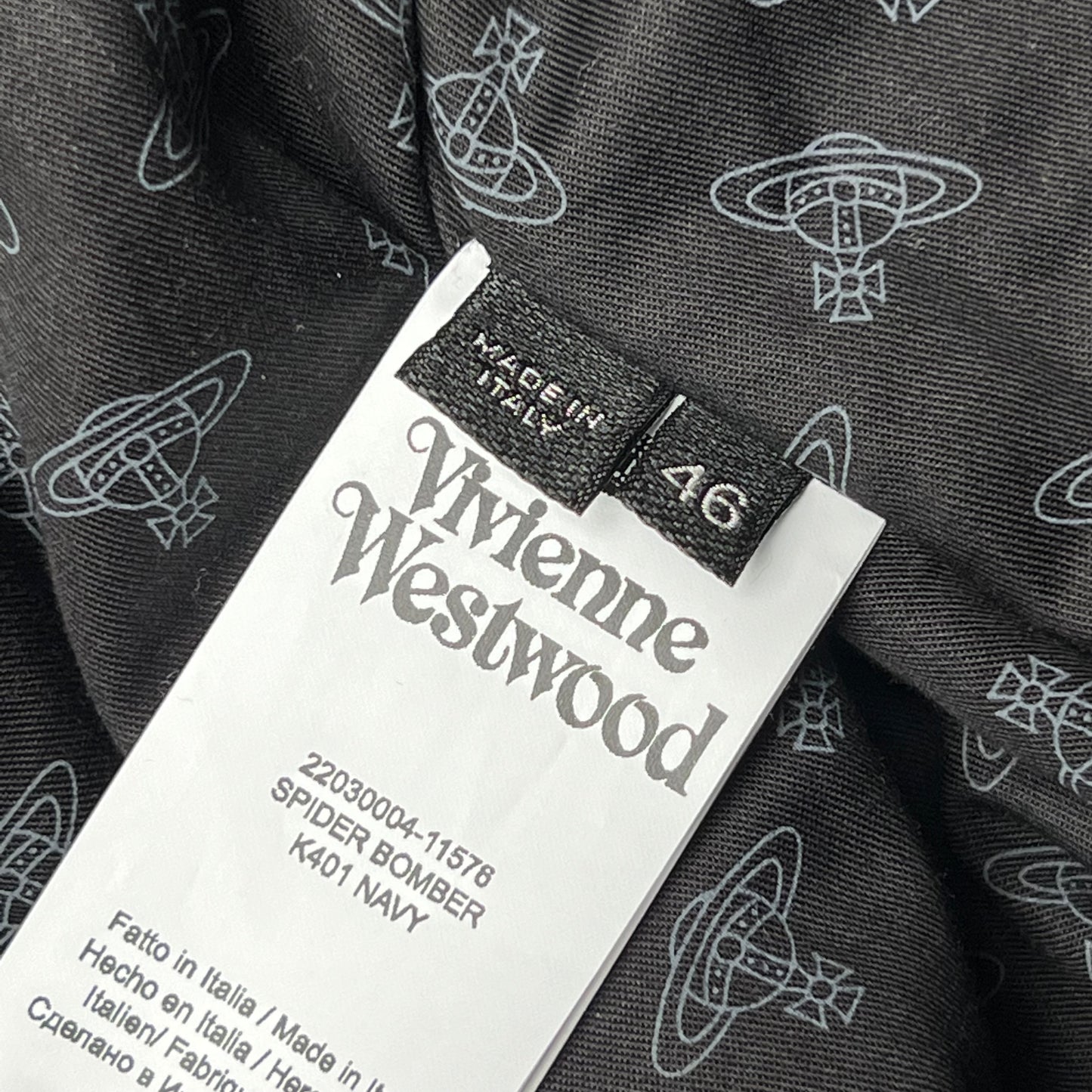 Vivienne Westwood Spider Bomber Navy