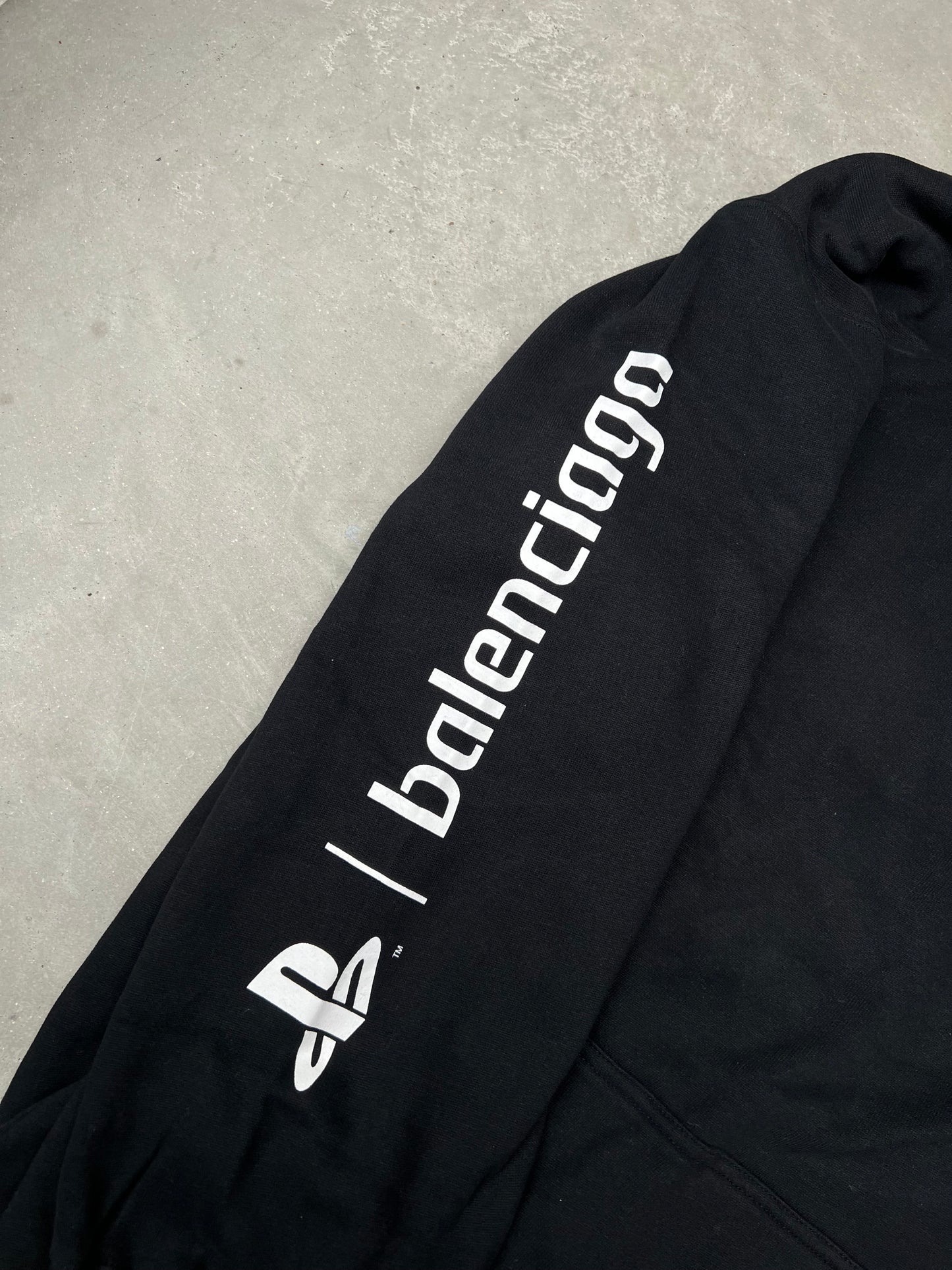 Balenciaga PS5 Oversized Hoodie Black