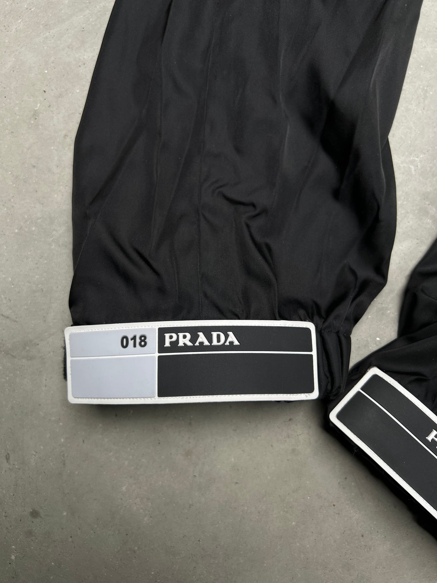 Prada SS18 Nylon Gabardine Adjustable Strap Pants