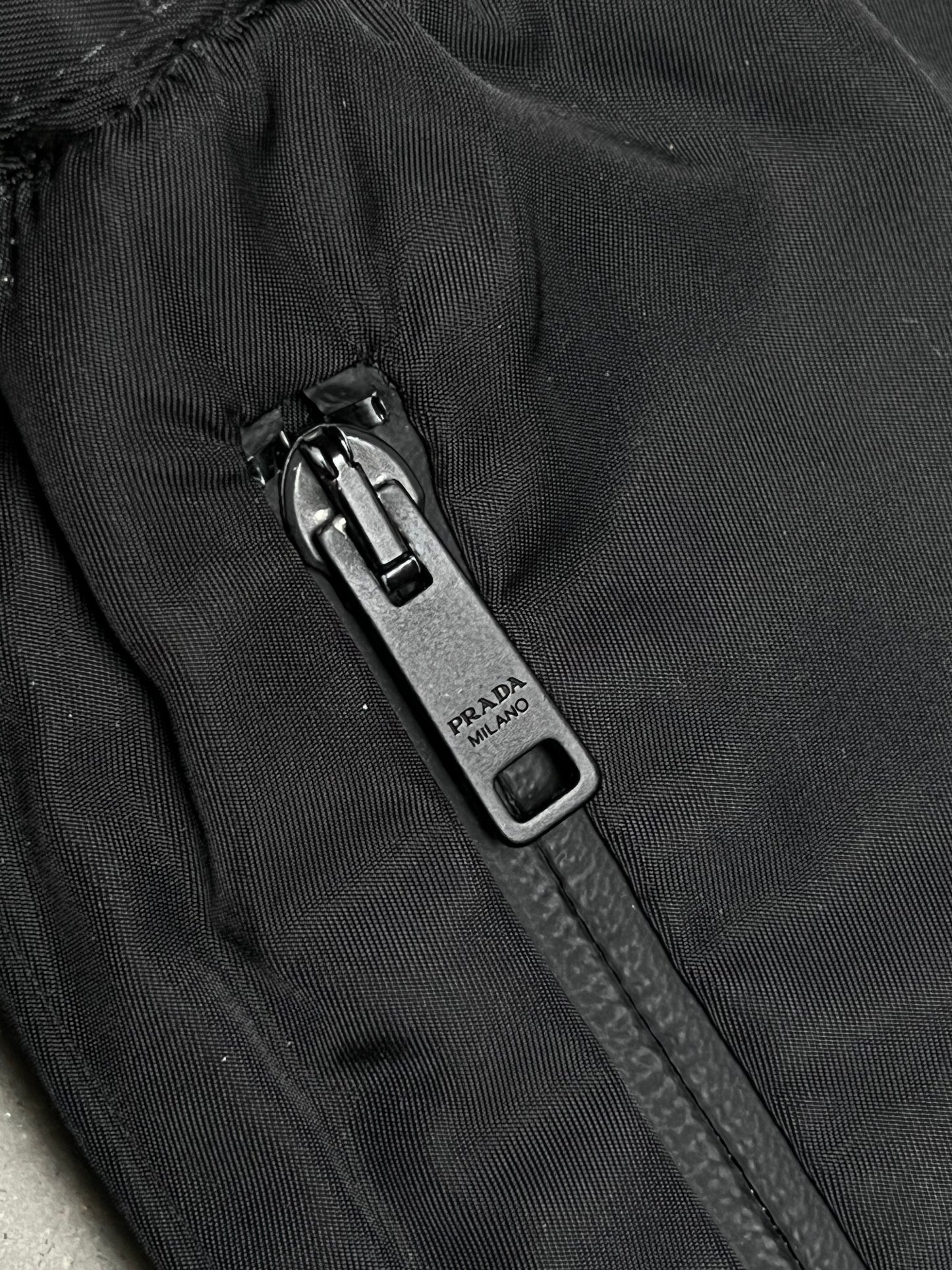 Prada SS18 Nylon Gabardine Adjustable Strap Pants