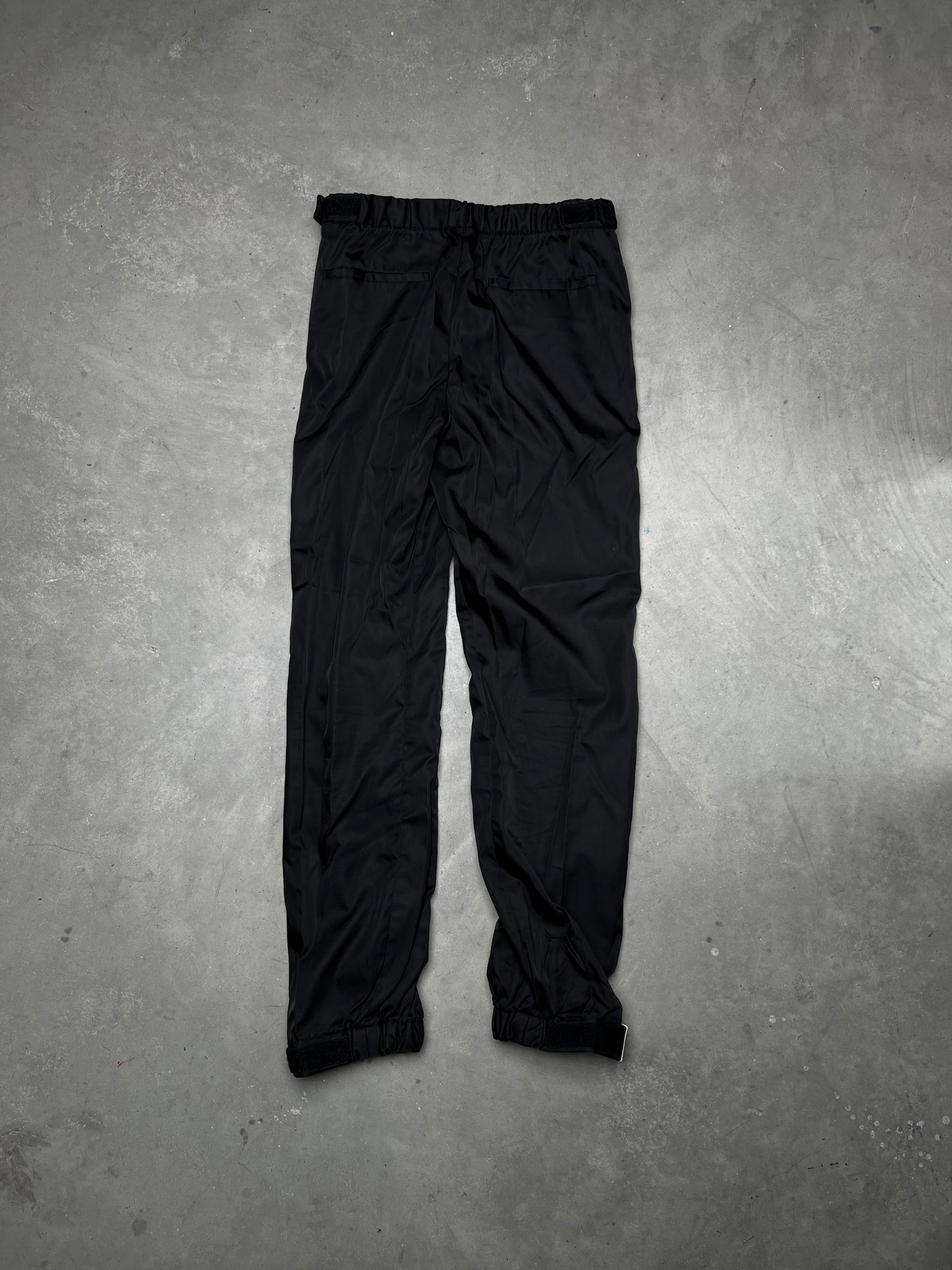 Prada SS18 Nylon Gabardine Adjustable Strap Pants