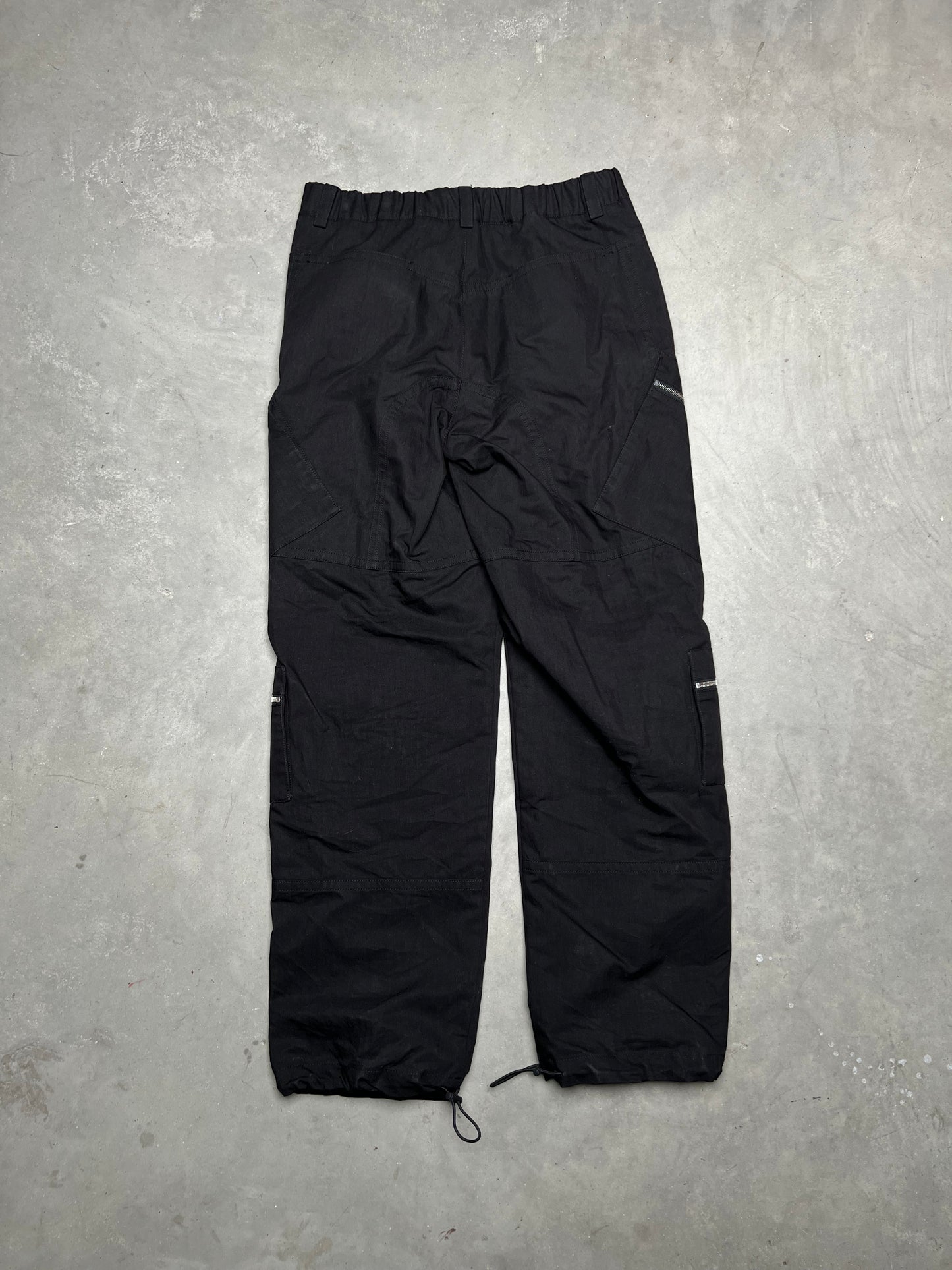 Jacquemus FW22 Le Papier Le Cargo Marrone Black Cargo Zipped Pants