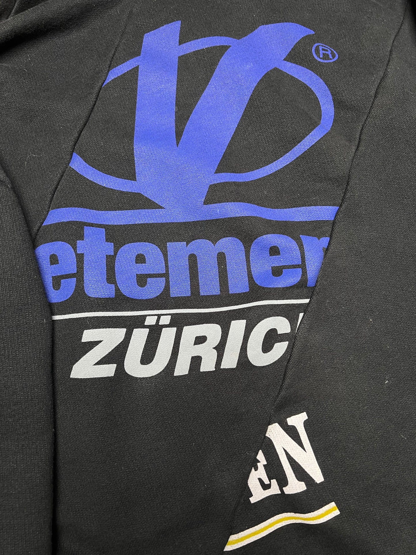 VETEMENTS SS18 Zurich Antwerpen Coming Soon Reconstructed Hoodie