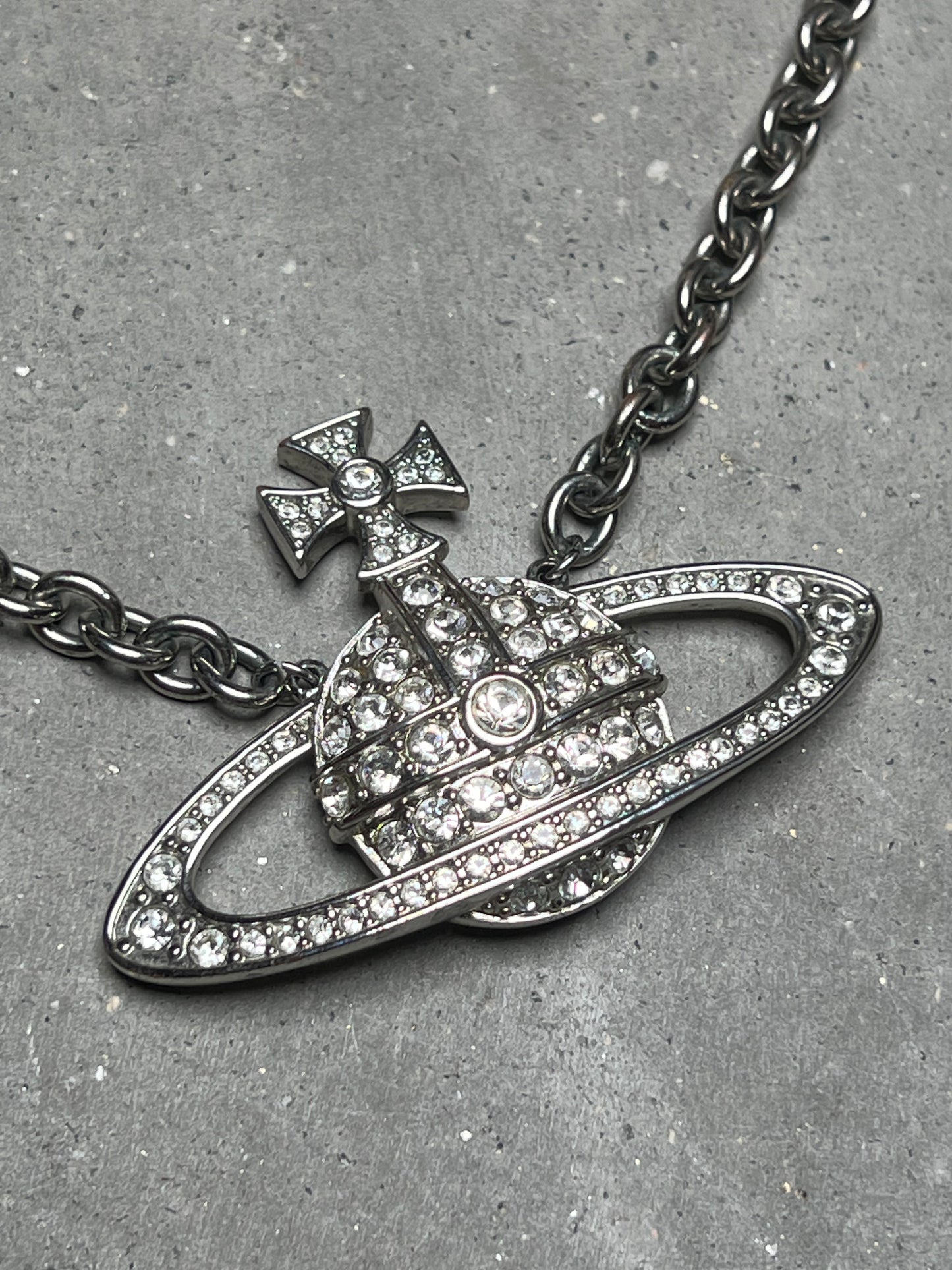 Vivienne Westwood Bas Relief Crystal Necklace