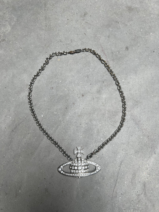 Vivienne Westwood Bas Relief Crystal Necklace