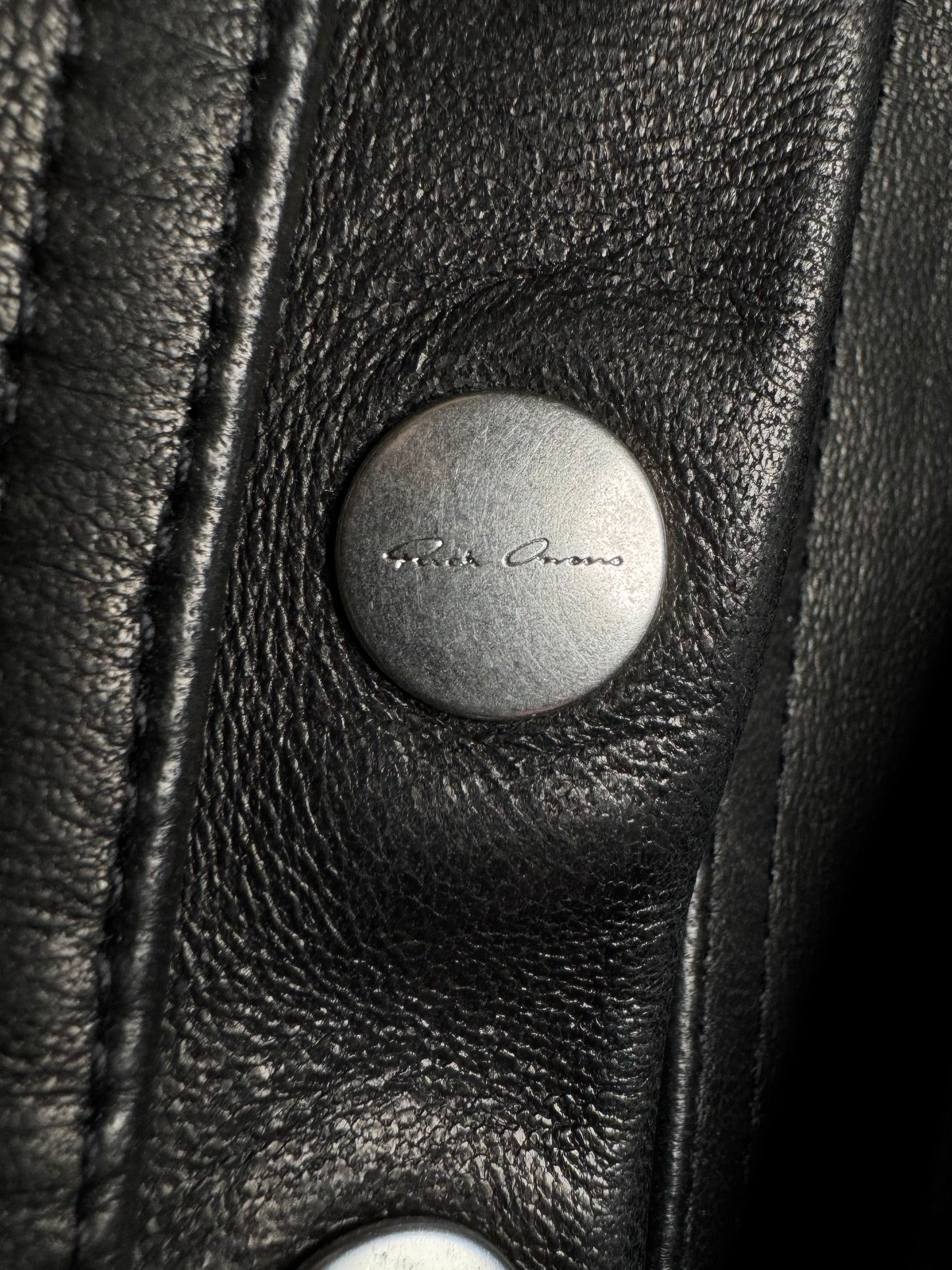 Rick Owens FW25 CONCORDIANS Dracucollar Flight Leather Jacket