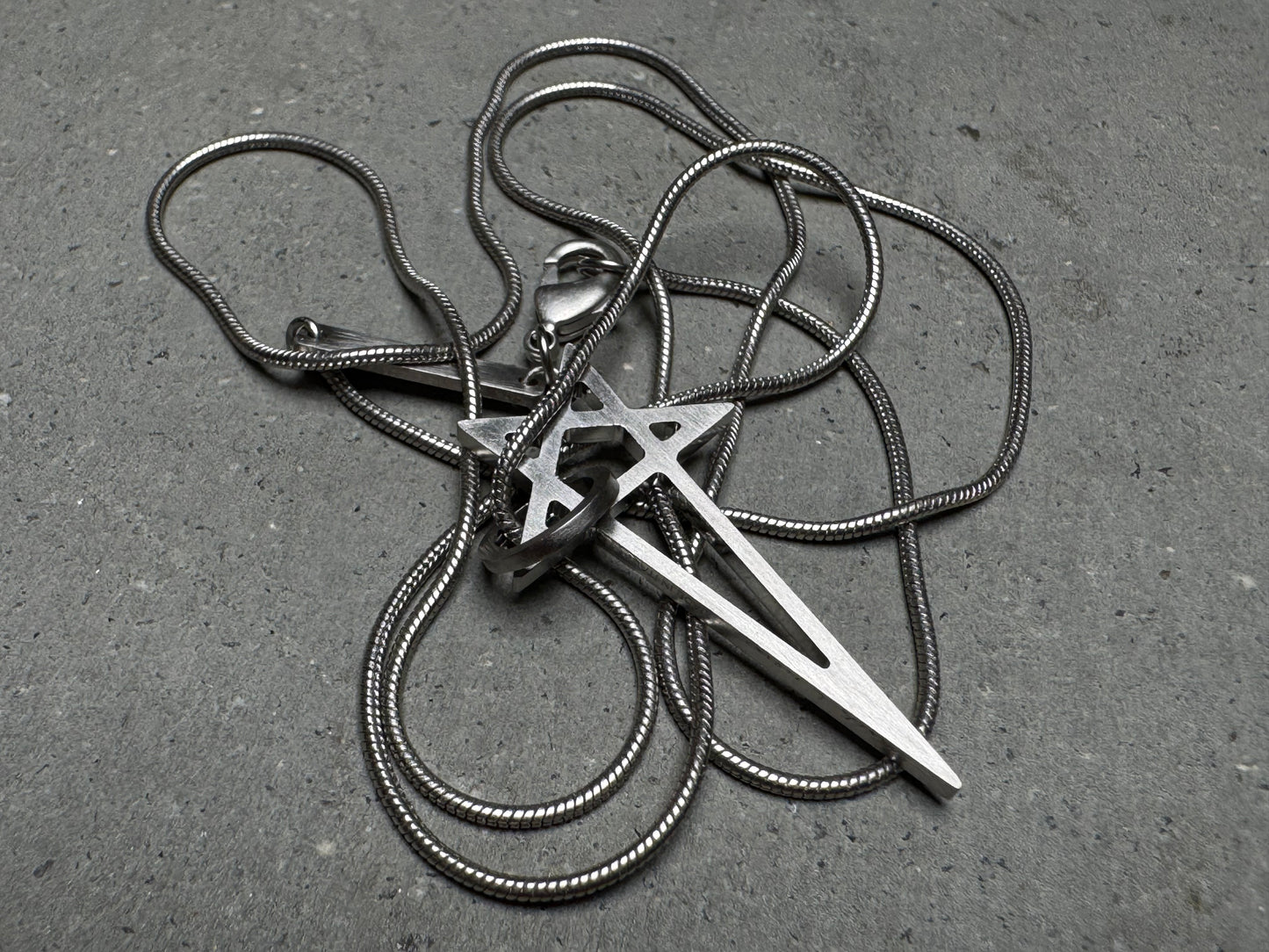 Rick Owens Pentagram Necklace
