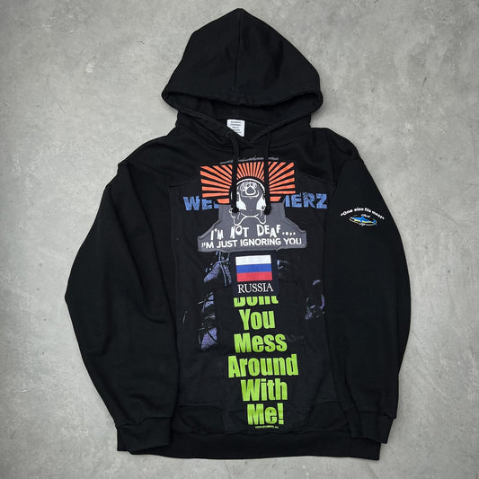 VETEMENTS FW18 Russia Patchwork Hoodie