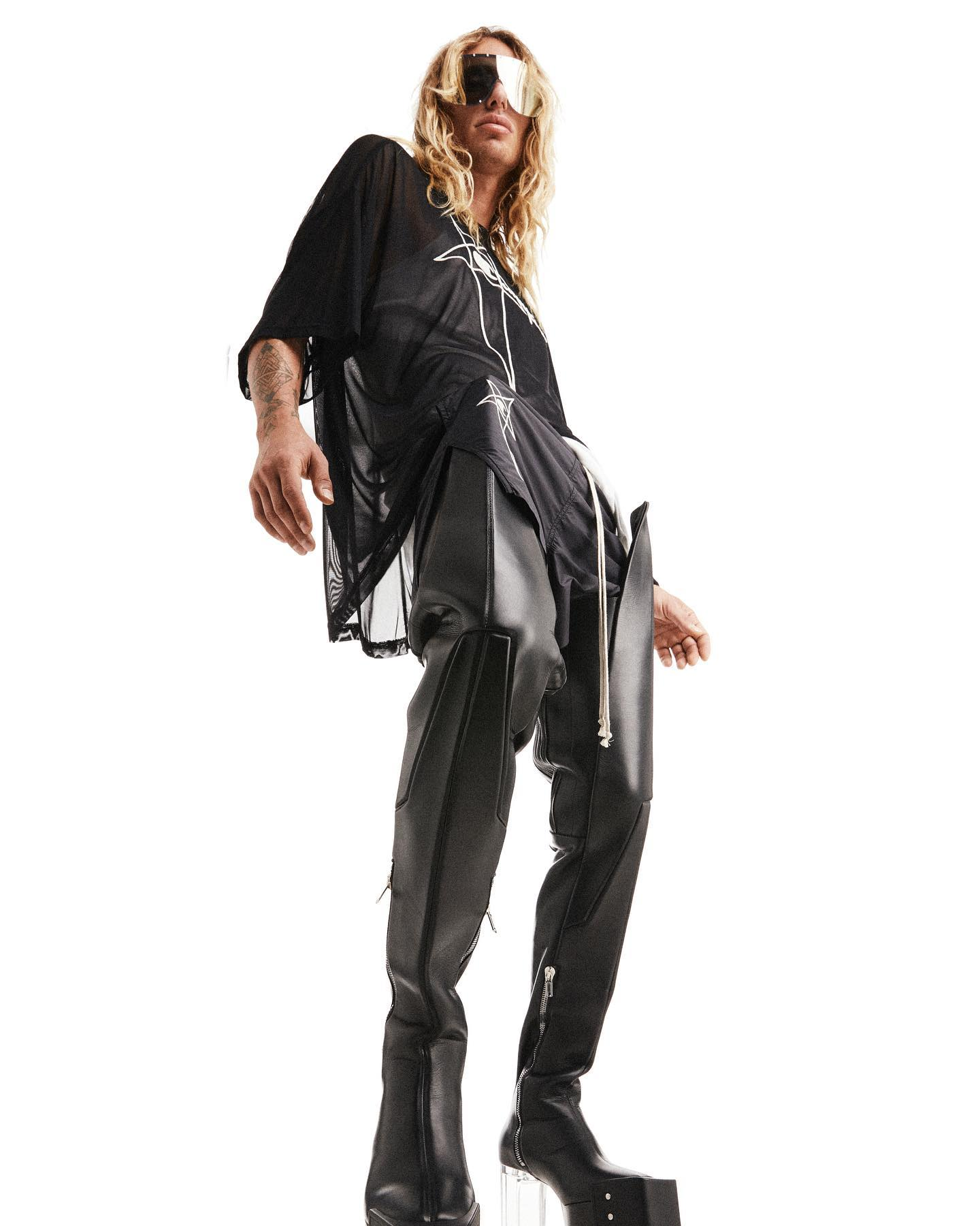 Rick Owens FW21 GETHSEMANE Thigh High Waders Kiss Boots