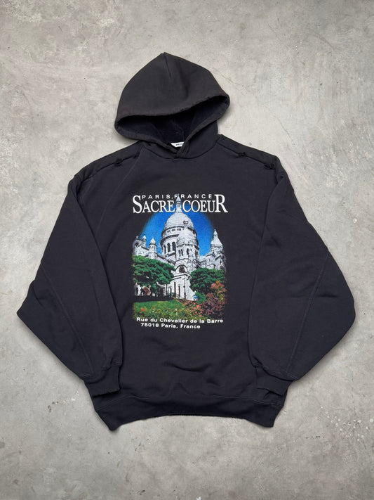 Balenciaga Sacré Coeur Notre Dame Oversized Distressed Hoodie