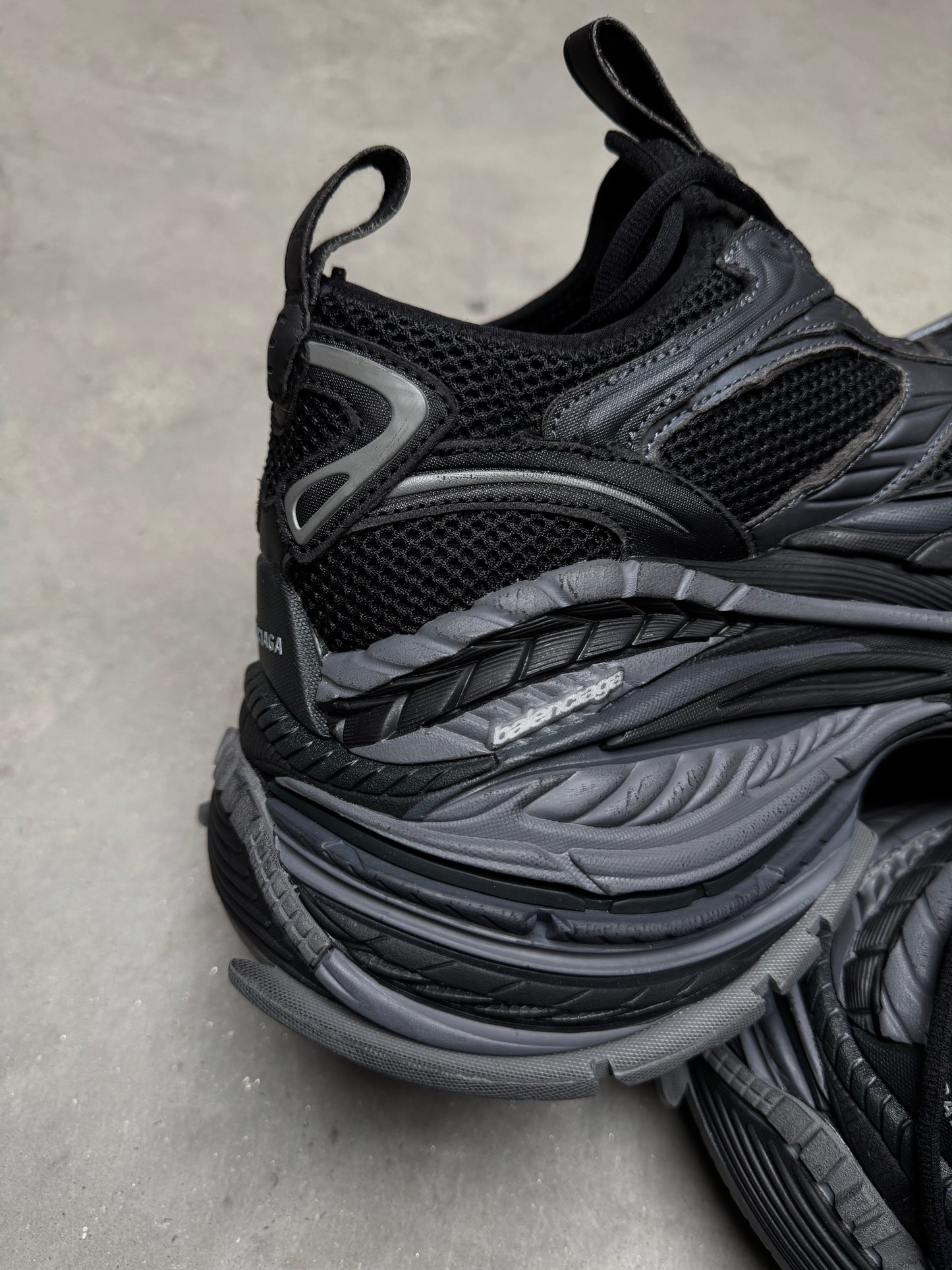 Balenciaga Platform Sneaker Reduced Black Dark Grey