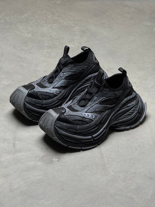 Balenciaga Platform Sneaker Reduced Black Dark Grey