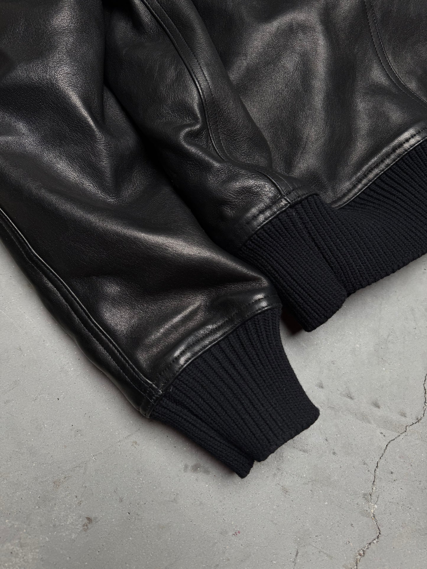 Rick Owens FW25 CONCORDIANS Dracucollar Flight Leather Jacket