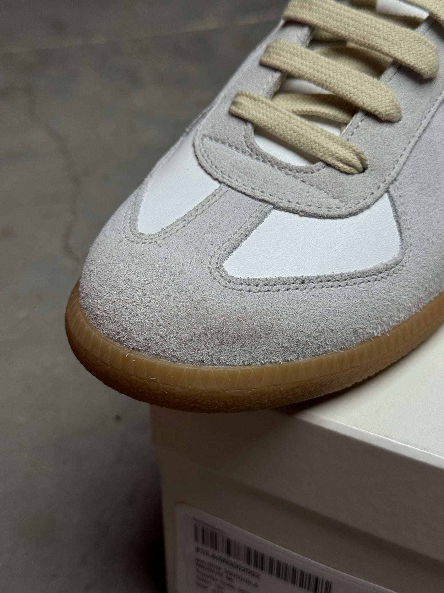 Maison Margiela Replica Leather Sneakers White