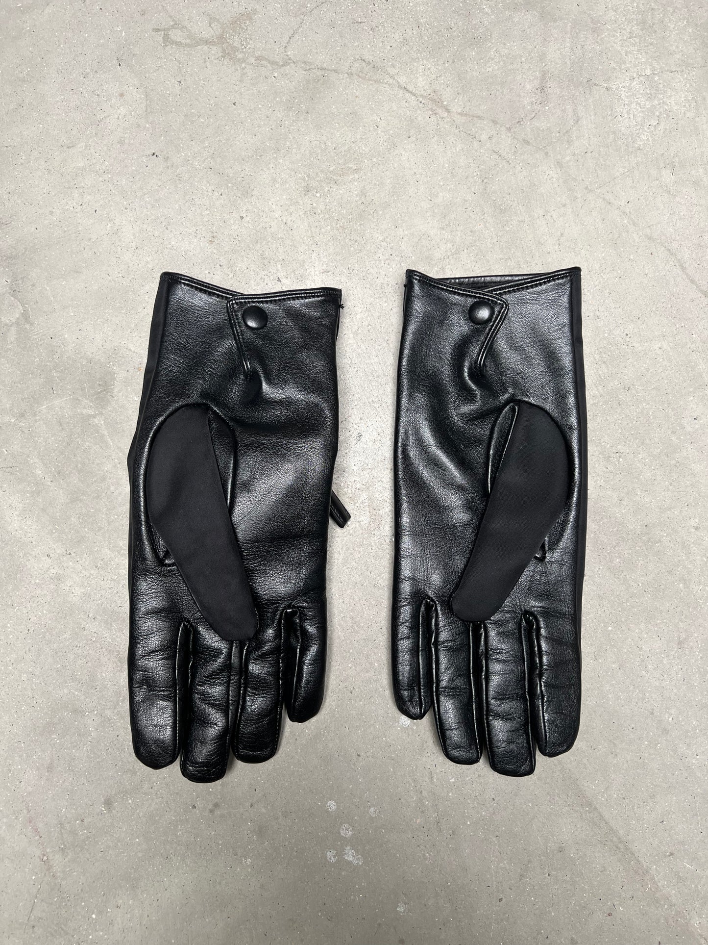 Prada Napa Leather Re-Nylon Cashmere Pocket Gloves