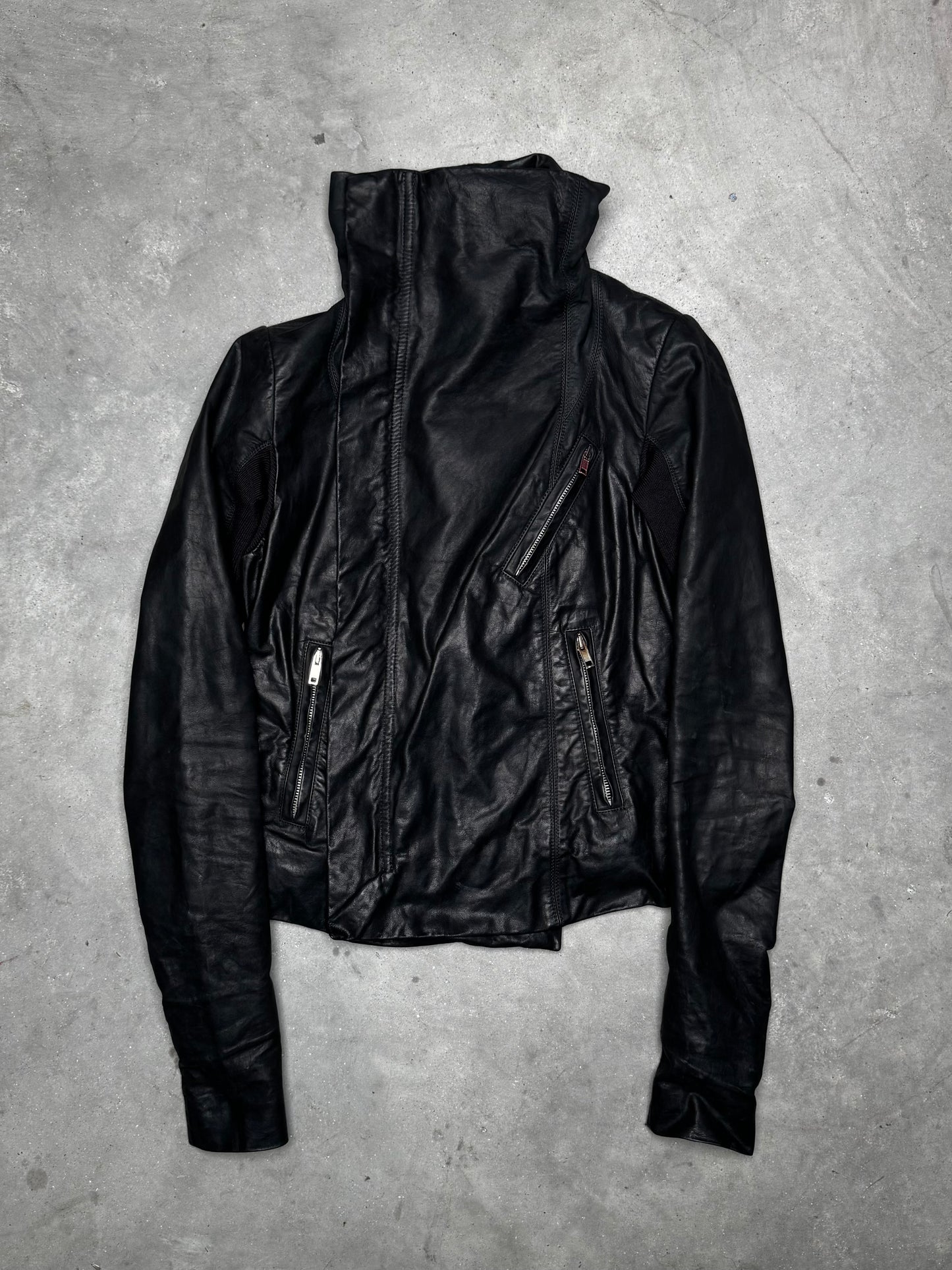 Rick Owens Leather Biker Jacket