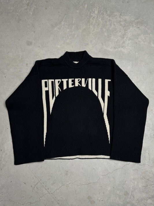 Rick Owens FW24 PORTERVILLE Jumbo Sweater Black