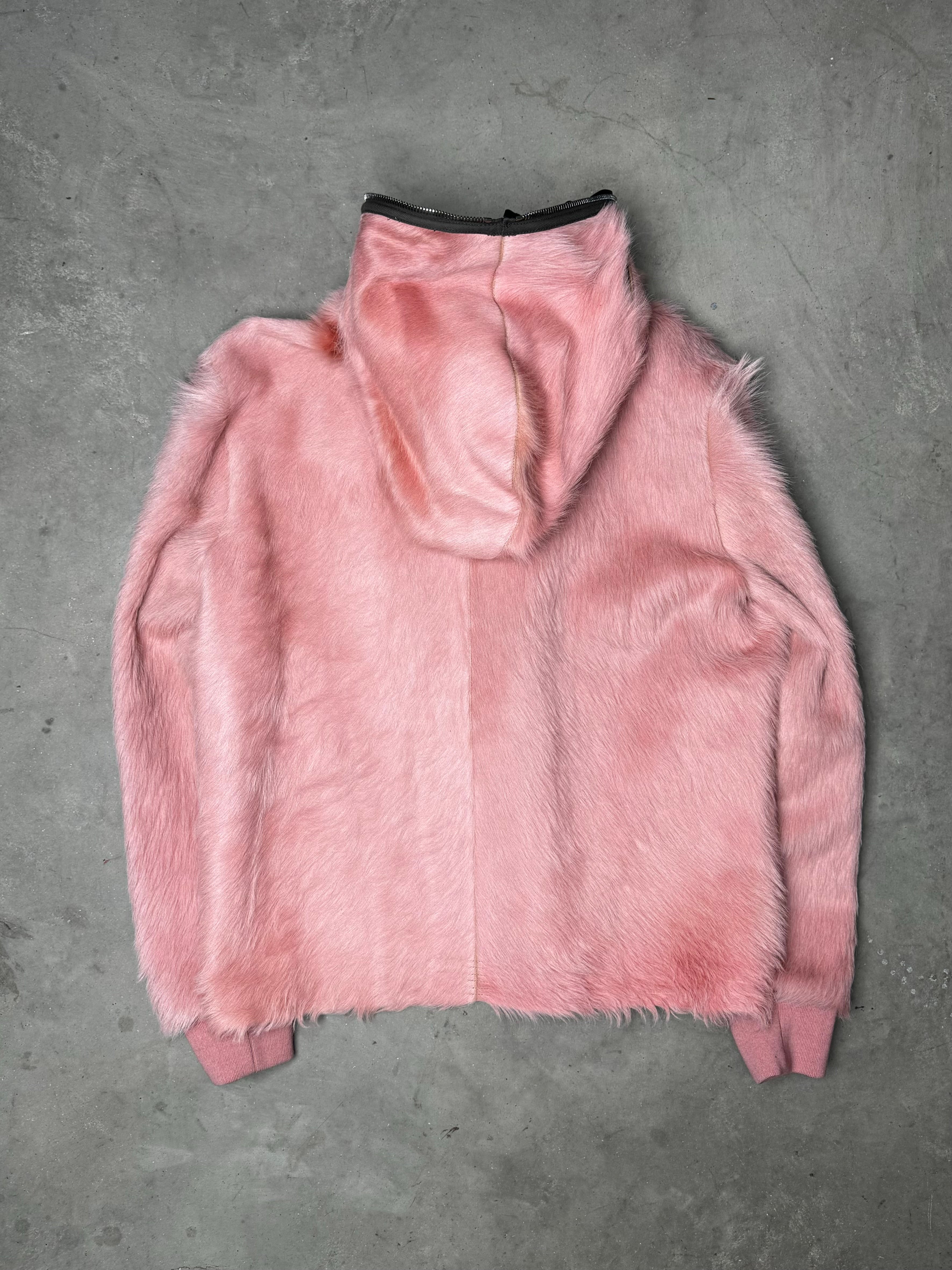 Rick Owens FW22 STROBE Pony Hair Gimp Jacket Dirty Pink – ARCHIVE A