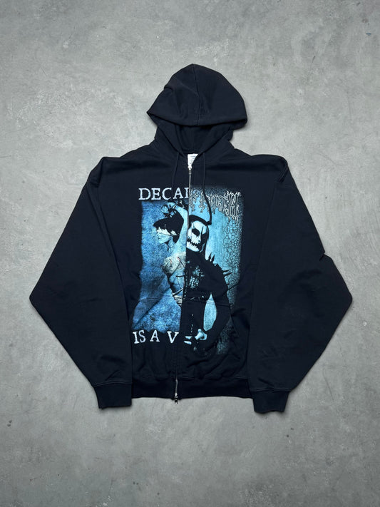 VETEMENTS Cradle Of Filth Decadence Split Hoodie Black