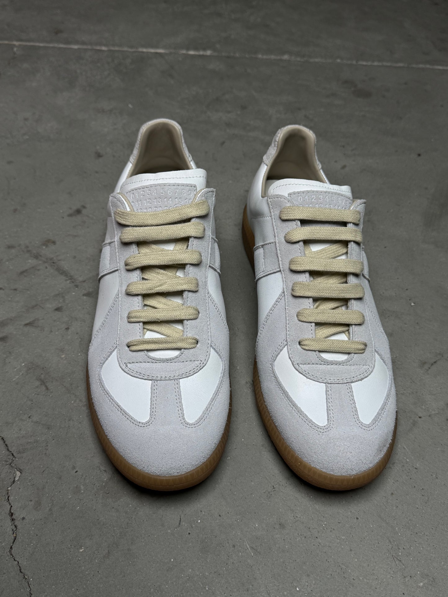 Maison Margiela Replica Leather Sneakers White