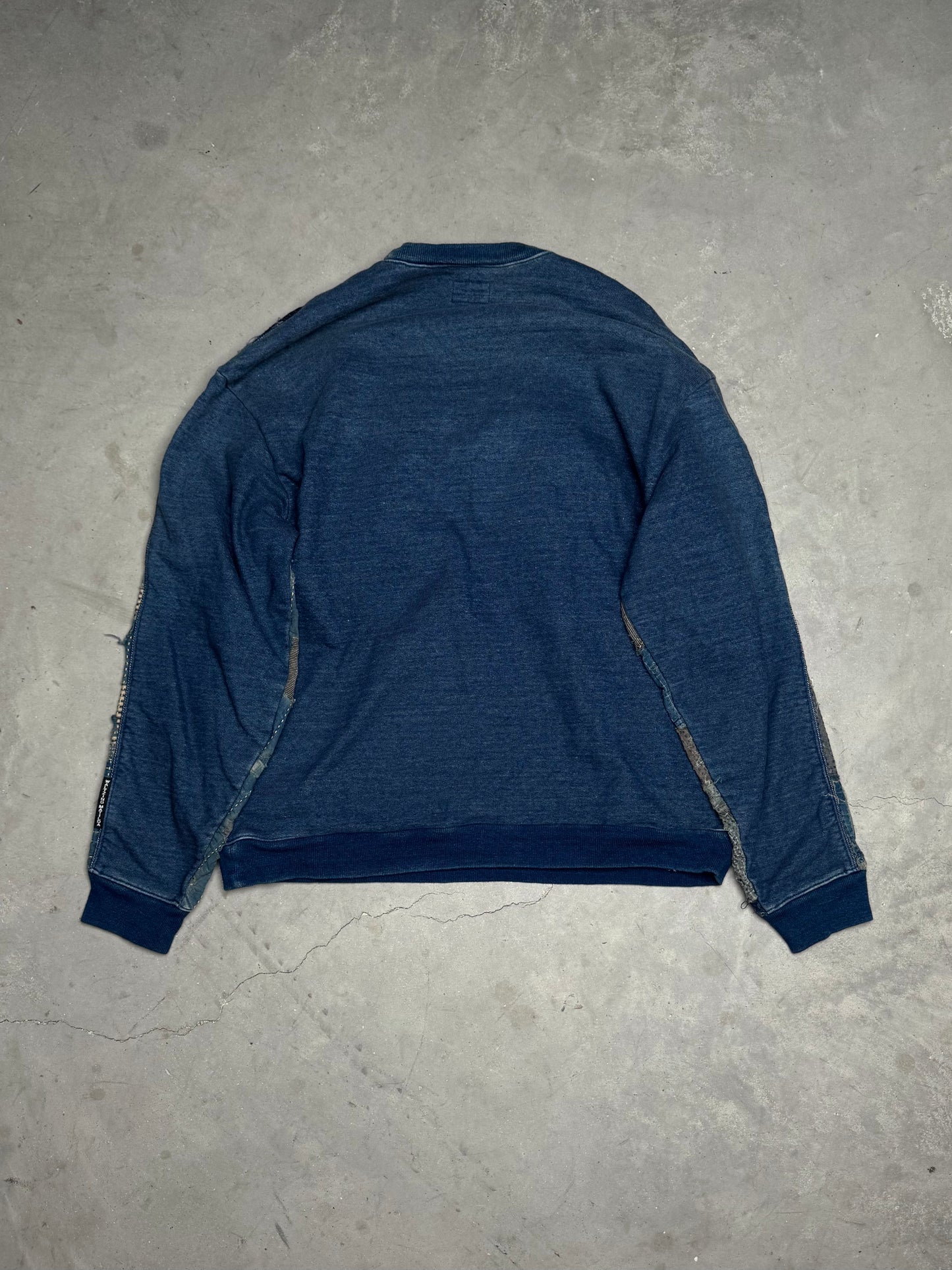 KAPITAL Kountry Boro Two Tone Indigo Sweatshirt
