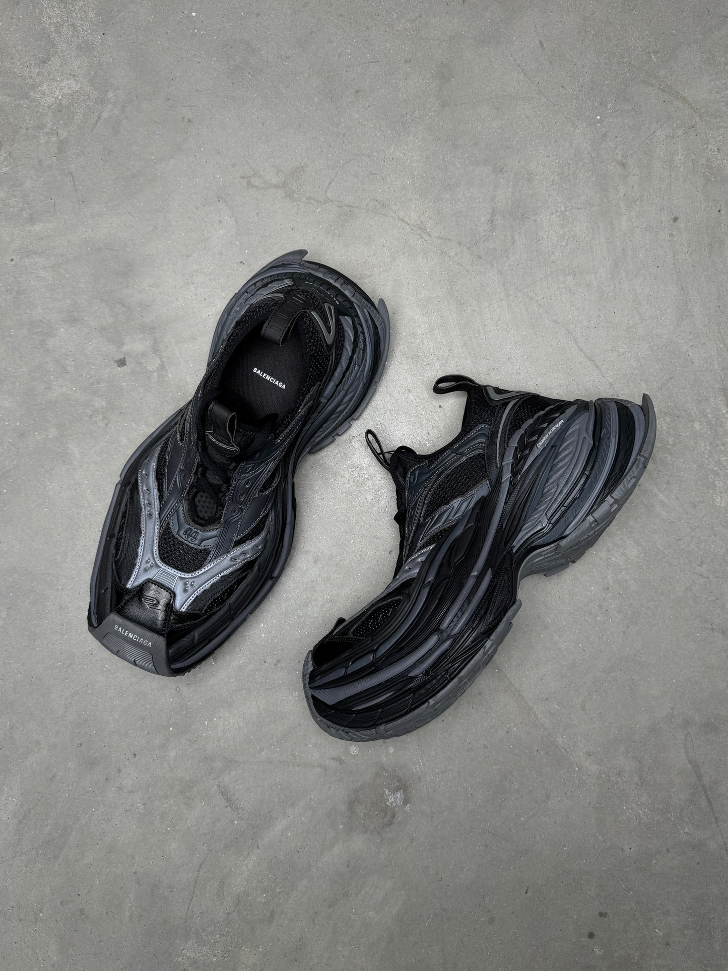 Balenciaga Platform Sneaker Reduced Black Dark Grey