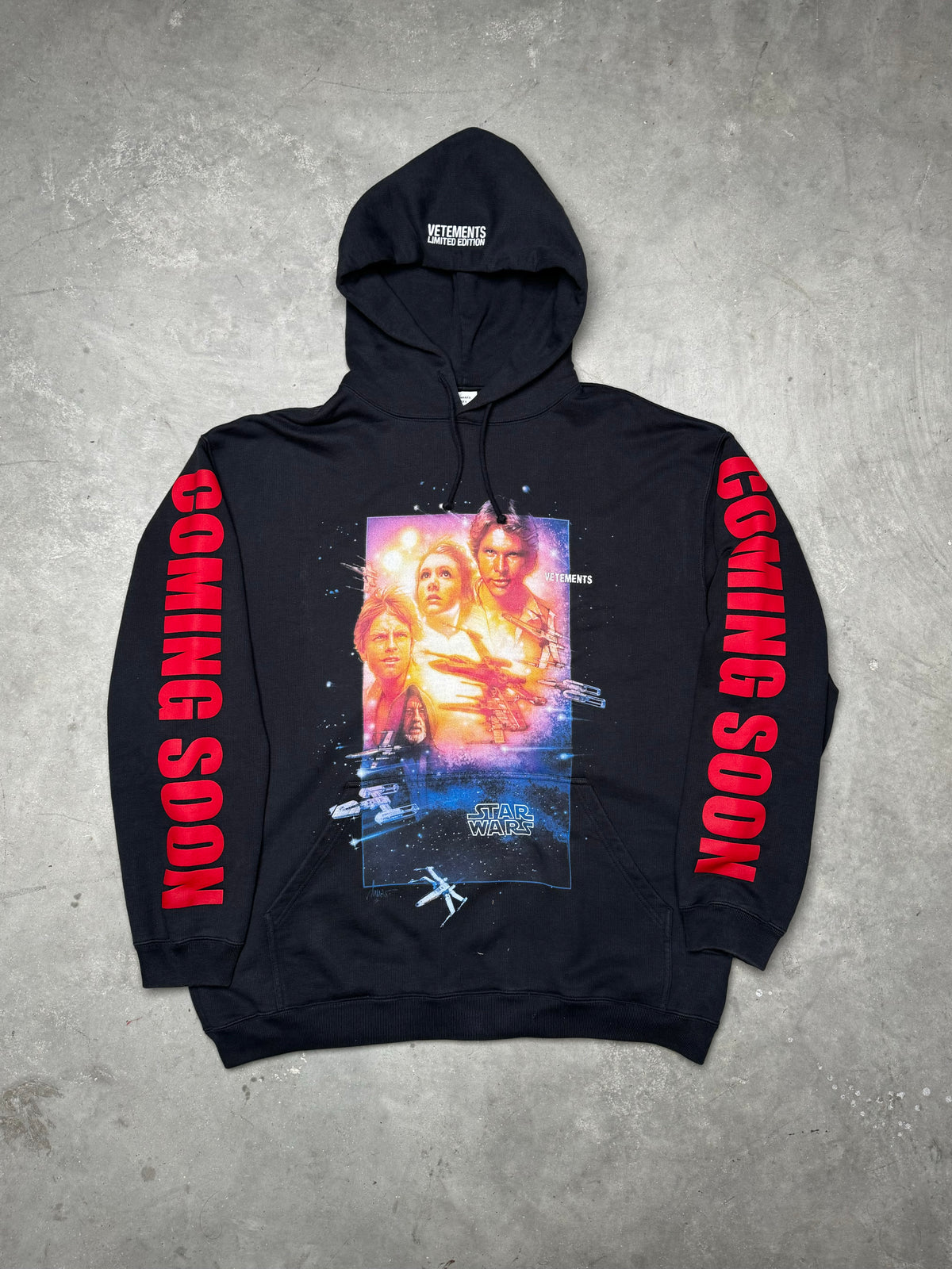 VETEMENTS Star Wars A New Hope Coming Soon Hoodie – ARCHIVE A