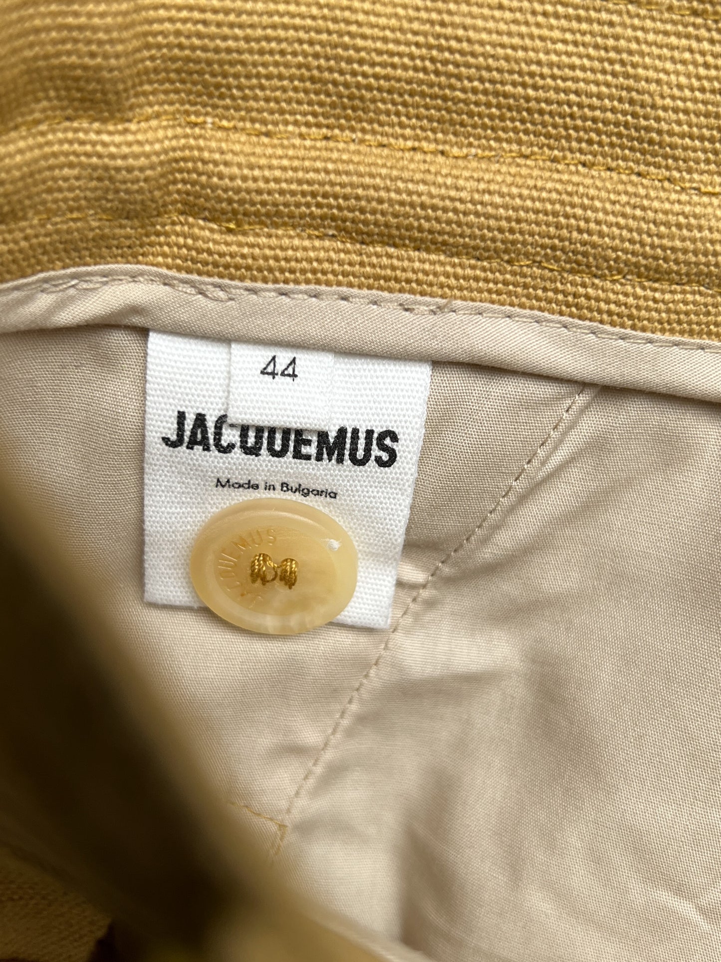 Jacquemus Le Cargo Giardino Dark Beige Cotton Cargo Pants