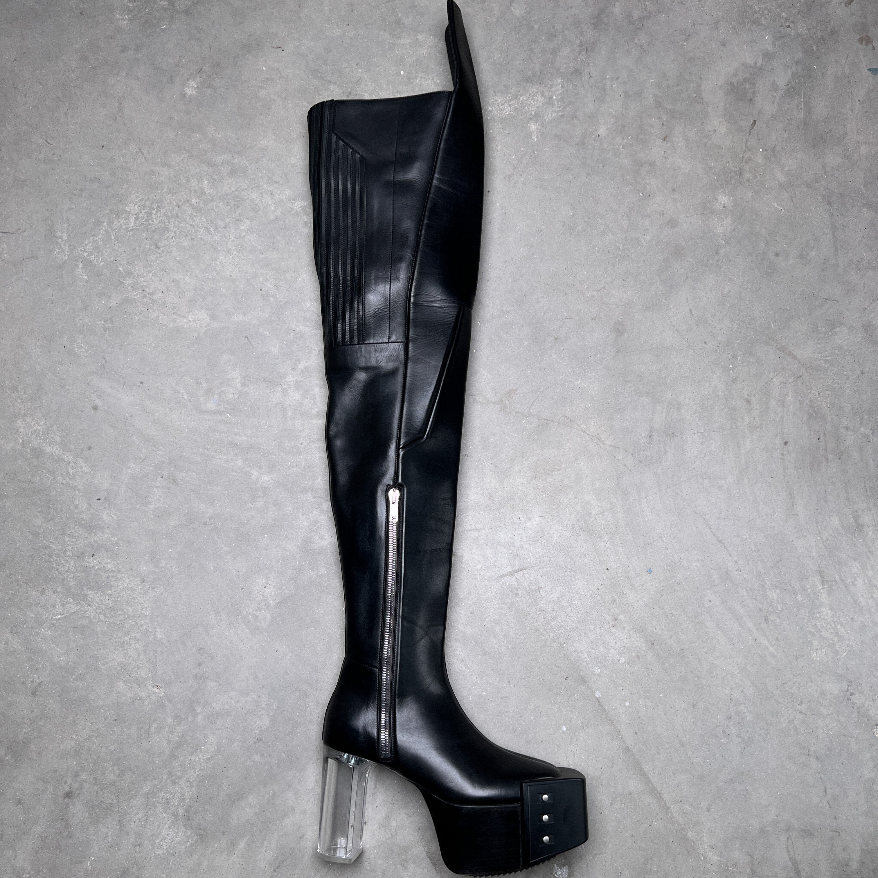 Rick Owens FW21 GETHSEMANE Thigh High Waders Kiss Boots – ARCHIVE A