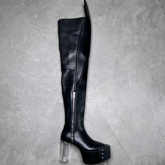 Rick Owens FW21 GETHSEMANE Thigh High Waders Kiss Boots