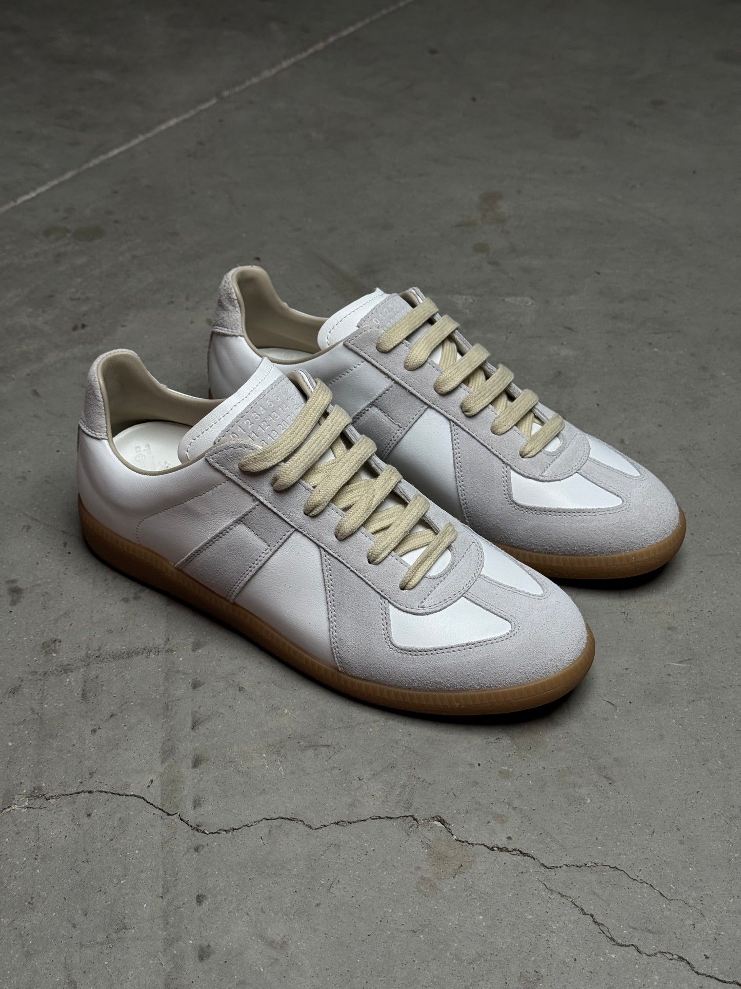 Maison Margiela Replica Leather Sneakers White