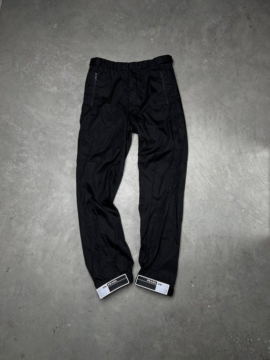 Prada SS18 Nylon Gabardine Adjustable Strap Pants