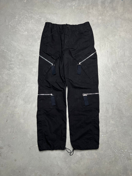 Jacquemus FW22 Le Papier Le Cargo Marrone Black Cargo Zipped Pants