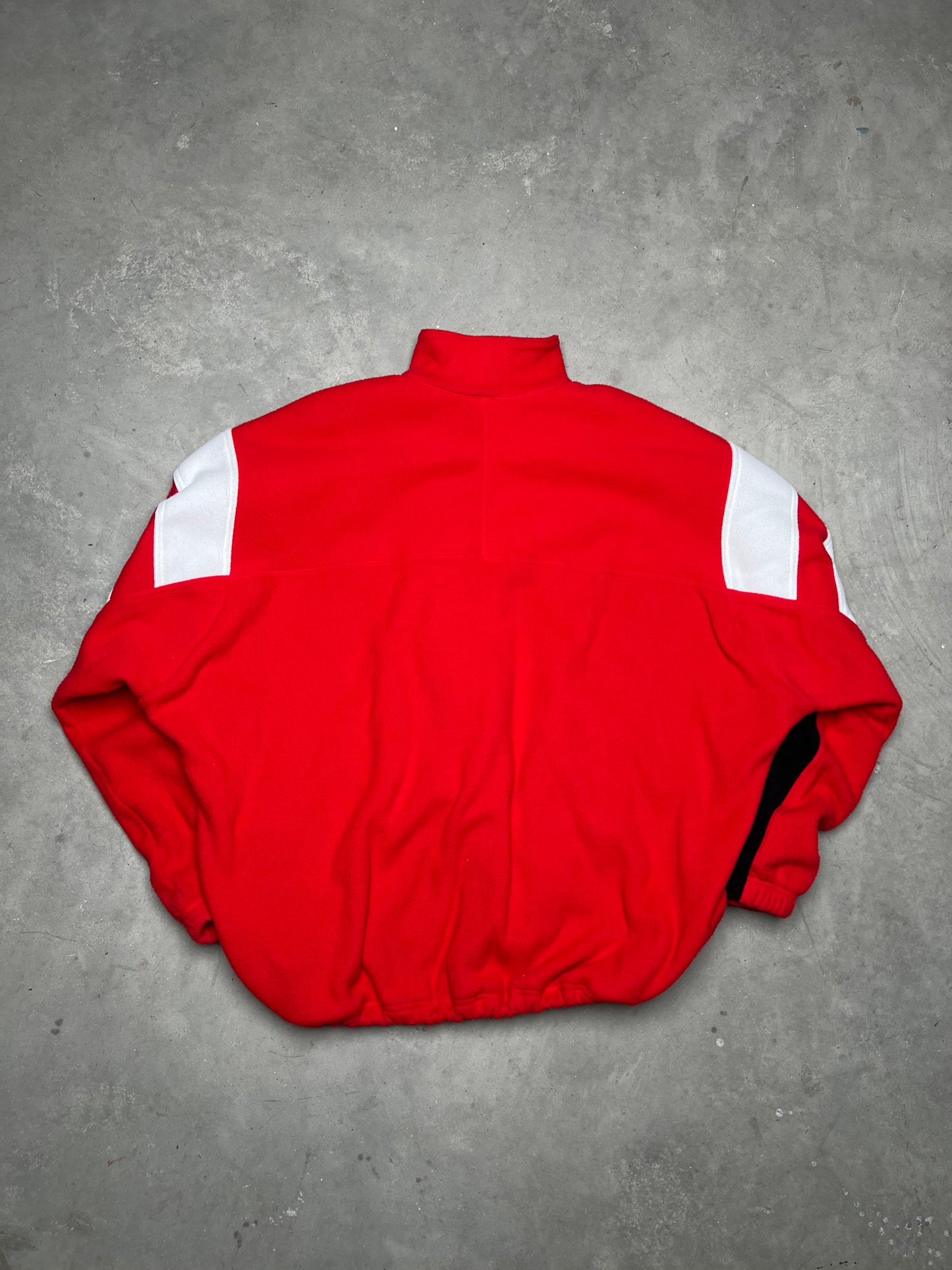 Balenciaga Oversized Sporty B Cosy Fleece Jacket Red