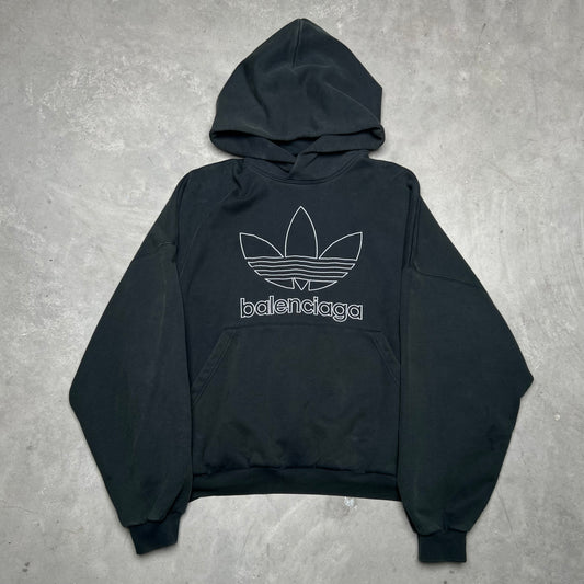 Balenciaga x Adidas Logo Hoodie Green